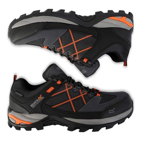 Regatta Samaris Low Isotex Granite Blaze Orange Wandelschoenen Heren