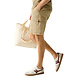Regatta Shorebay White Pepper Cargo Shorts Heren