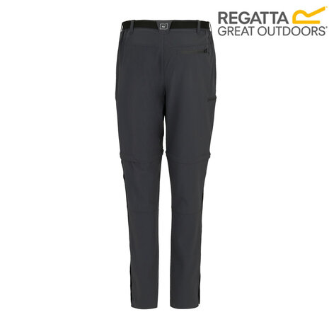 Regatta Xert Stretch Seal Grey Afritsbare Wandelbroek Dames