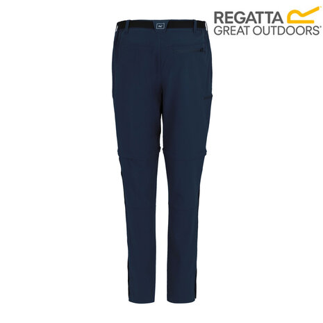 Regatta Xert Stretch Navy Afritsbare Wandelbroek Dames