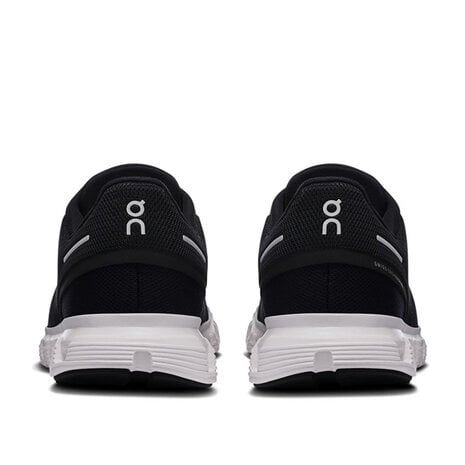 ON Cloud 6 Black White Wandelschoenen Dames