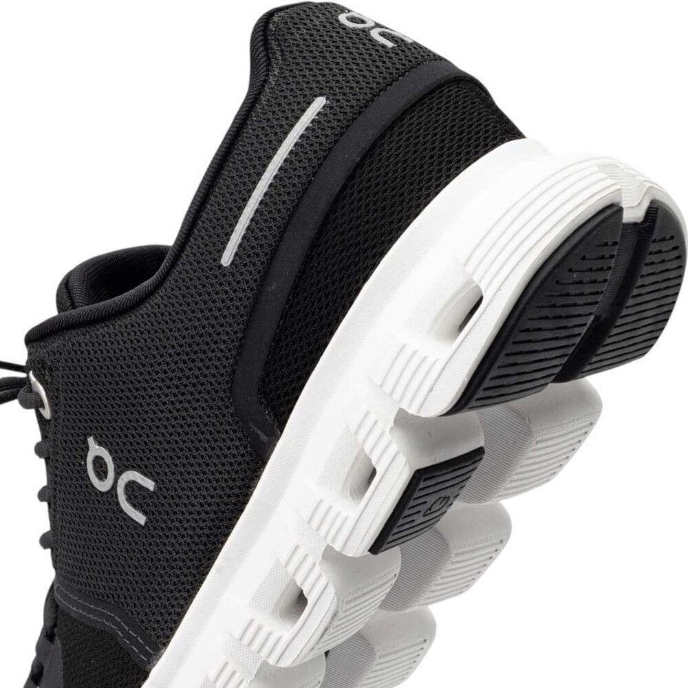 ON Cloud 6 Black White Wandelschoenen Dames