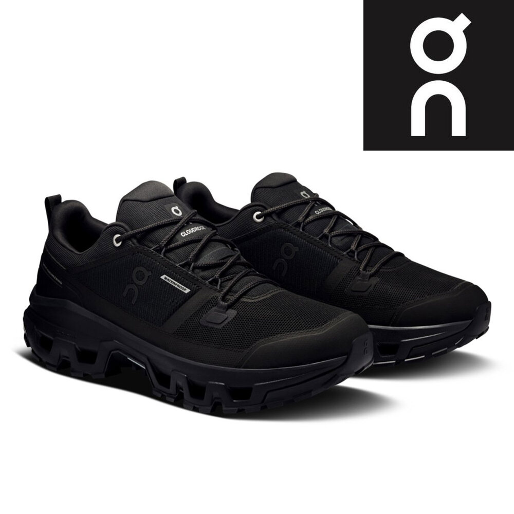 ON Cloudrock Low WP Zwart Wandelschoenen Heren ON Cloudrock Low WP Zwart Wandelschoenen Heren