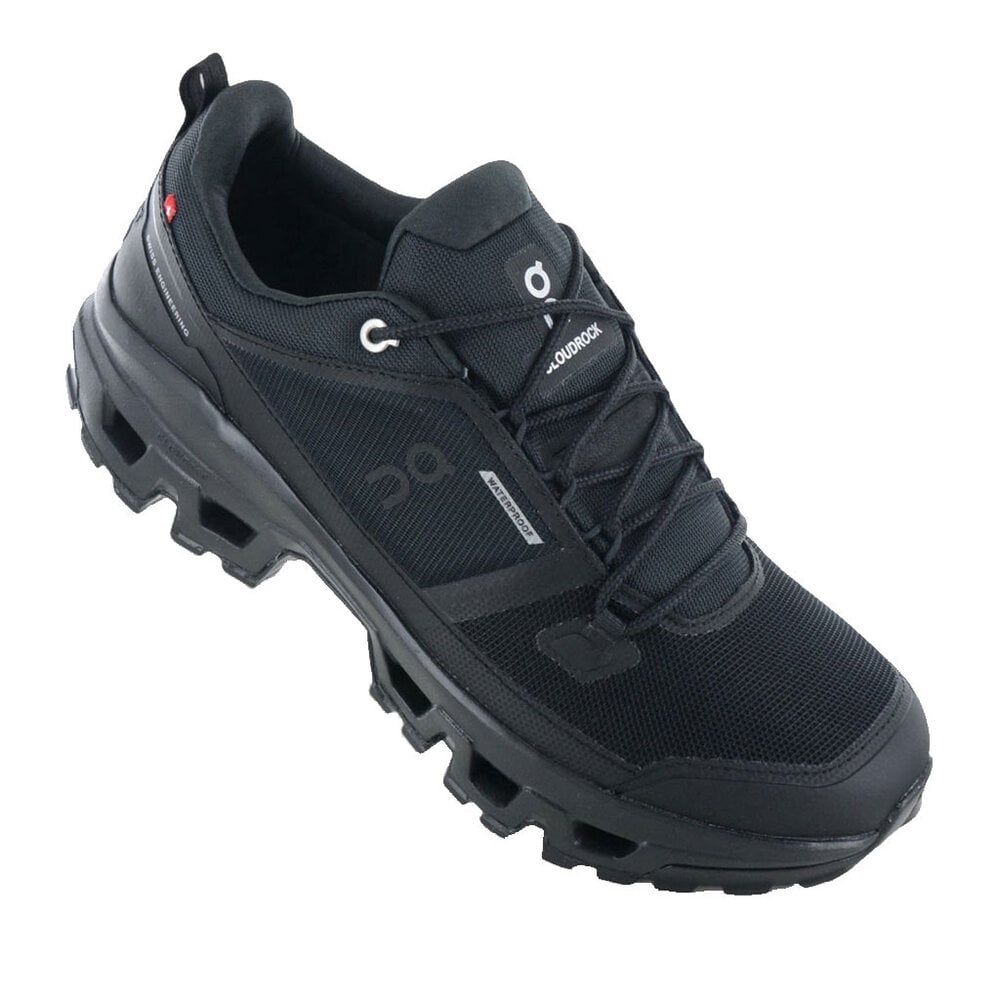 ON Cloudrock Low WP Zwart Wandelschoenen Heren ON Cloudrock Low WP Zwart Wandelschoenen Heren