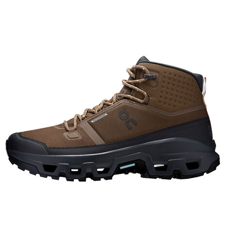 ON Cloudrock Mid WP Earth Black Wandelschoenen Heren ON Cloudrock Mid WP Earth Black Wandelschoenen Heren