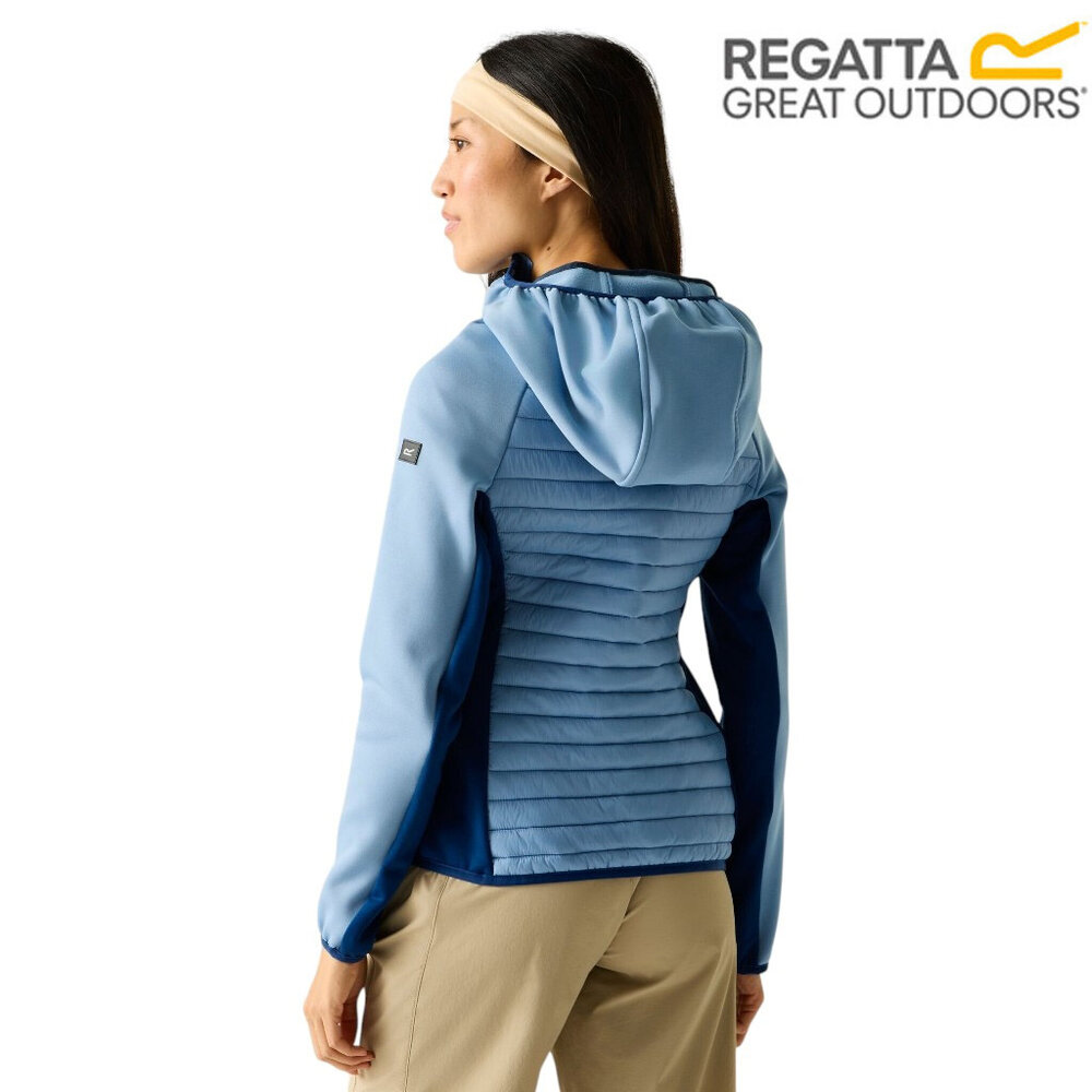 Regatta Andreson Hybrid Washed Denim Aviator Blue Zomerjas Dames
