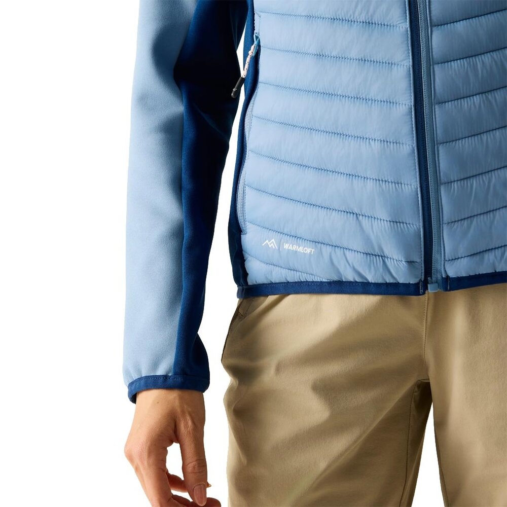 Regatta Andreson Hybrid Washed Denim Aviator Blue Zomerjas Dames