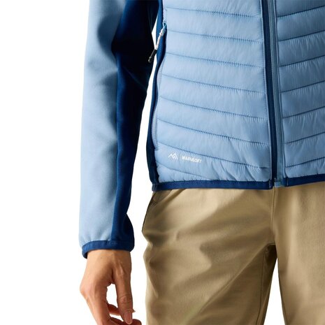 Regatta Andreson Hybrid Washed Denim Aviator Blue Zomerjas Dames