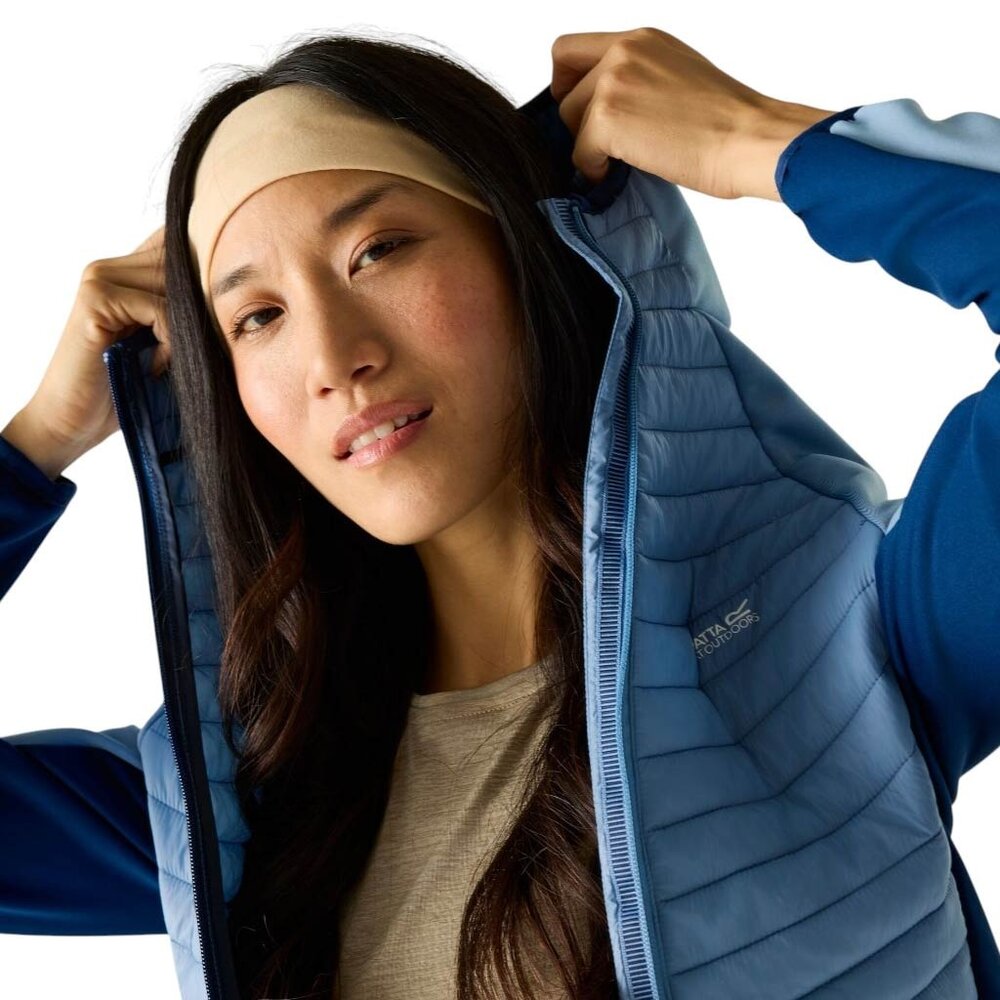 Regatta Andreson Hybrid Washed Denim Aviator Blue Zomerjas Dames