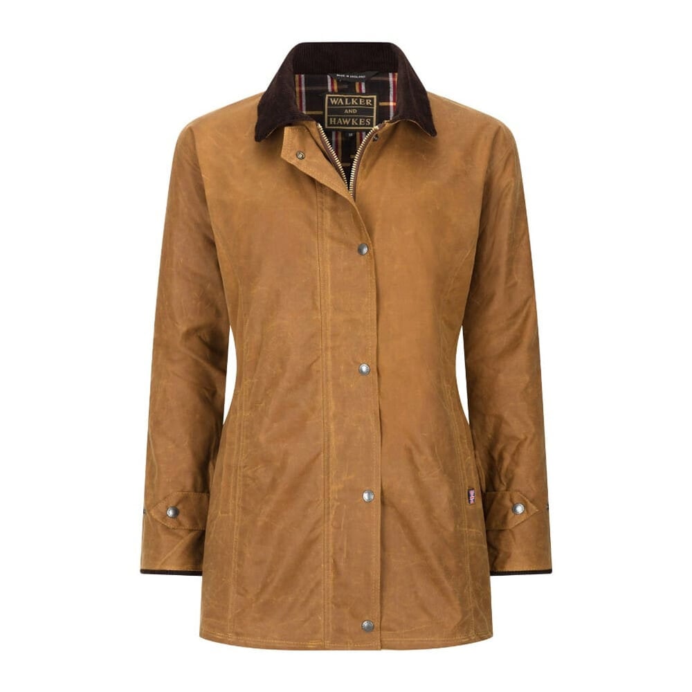 Walker and Hawkes Victoria Beige Waxjas Dames Walker and Hawkes Victoria Beige Waxjas Dames