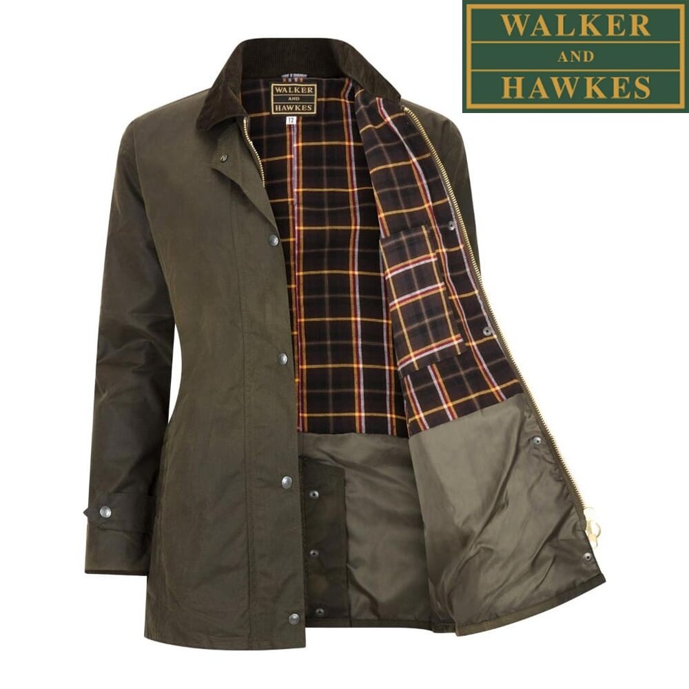 Walker and Hawkes Victoria Olive Waxjas Dames