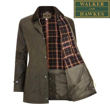 Walker and Hawkes Victoria Olive Waxjas Dames