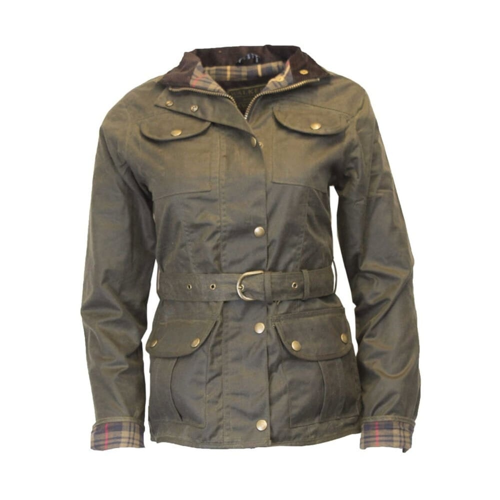 Walker and Hawkes Florence Olive Motorcycle Waxjas Dames