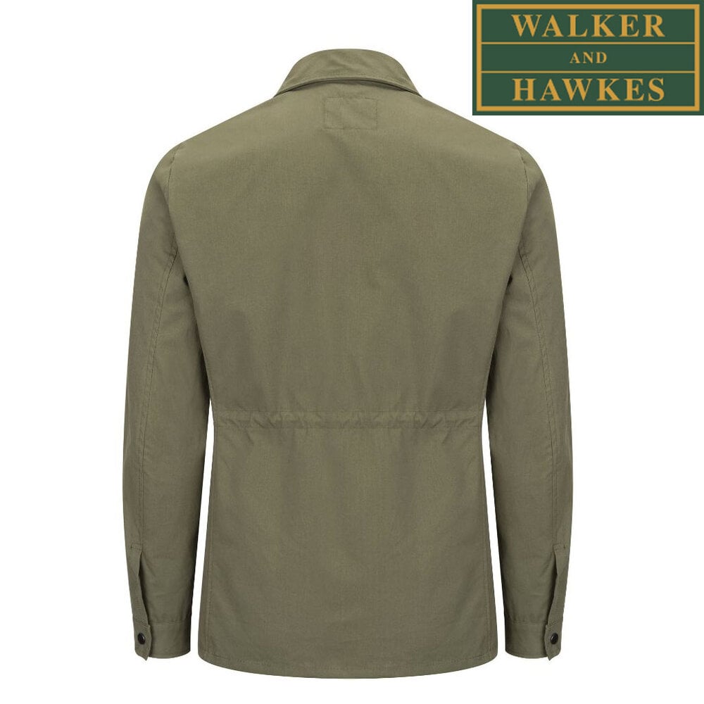 Walker and Hawkes Lightweight Highbridge Olive Safari Jas Heren Walker and Hawkes Lightweight Highbridge Olive Safari Jas Heren