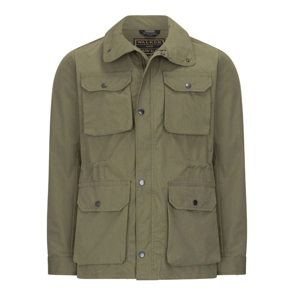 Walker and Hawkes Lightweight Highbridge Olive Safari Jas Heren Walker and Hawkes Lightweight Highbridge Olive Safari Jas Heren