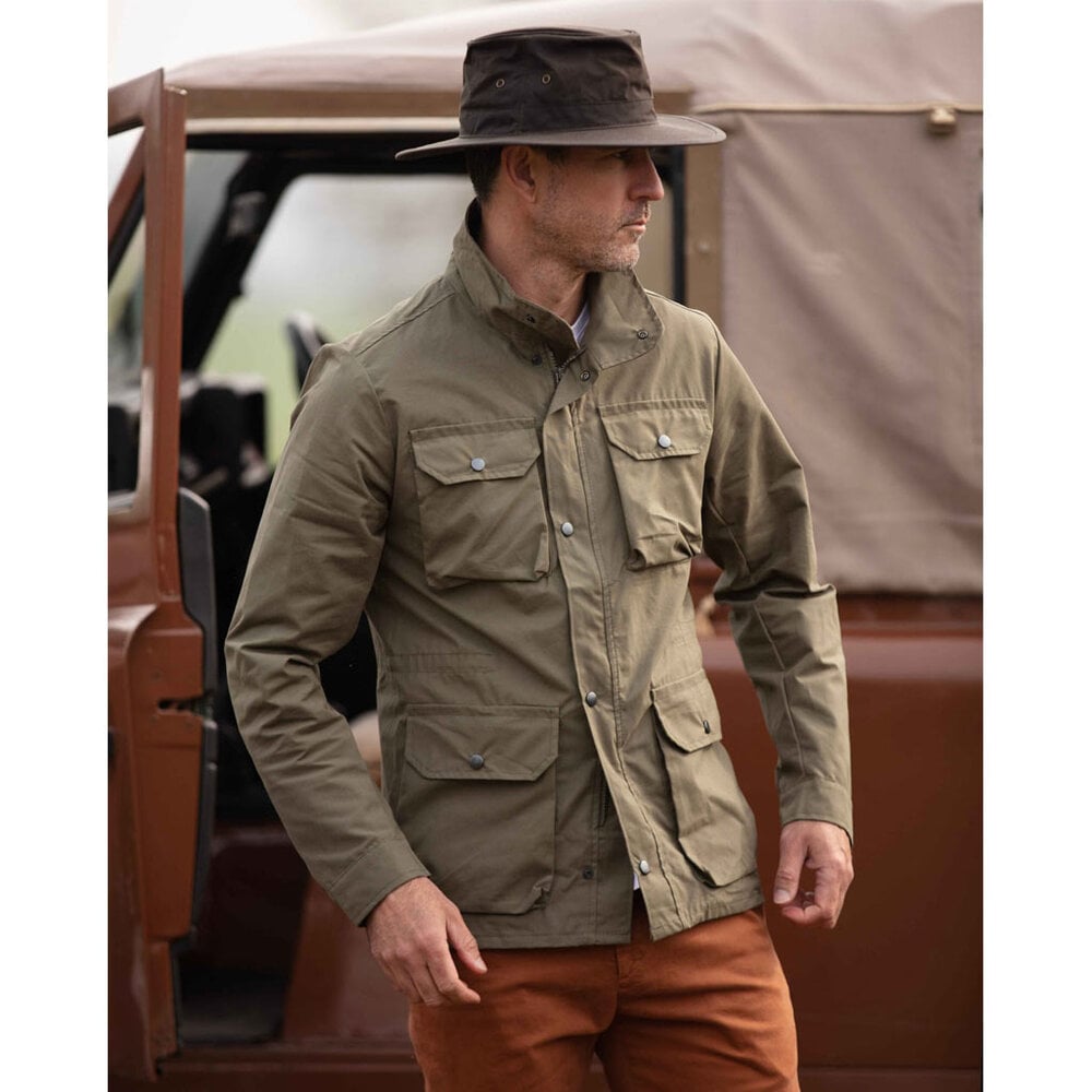 Walker and Hawkes Lightweight Highbridge Olive Safari Jas Heren Walker and Hawkes Lightweight Highbridge Olive Safari Jas Heren