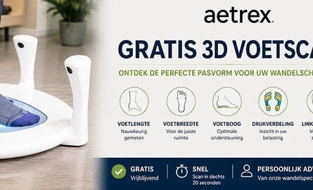 De juiste wandelschoenen kiezen met een gratis 3D voetscan