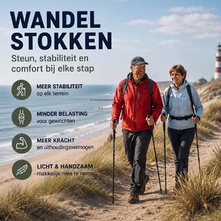 Wandelstokken voor meer stabiliteit en comfort