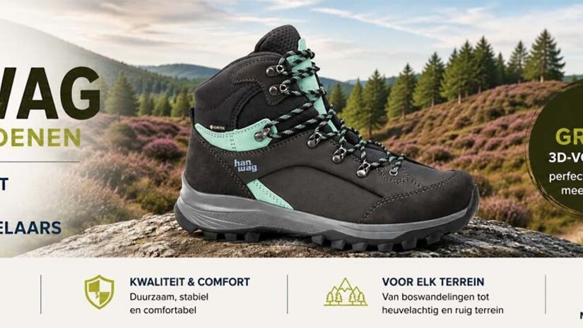 Hanwag wandelschoenen met premium pasvorm