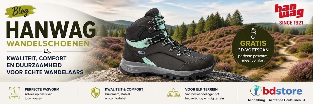 Hanwag wandelschoenen met premium pasvorm Hanwag wandelschoenen met premium pasvorm