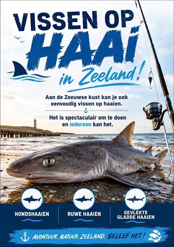 Vissen op haai in Zeeland