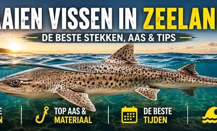 Haaien vissen in Zeeland: de beste stekken, tips en aas
