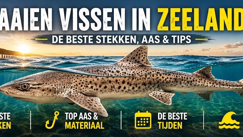 Haaien vissen in Zeeland: de beste stekken, tips en aas