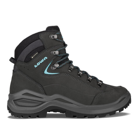 Lowa Renegade Evo GTX Mid Asphalt Turqoise Wandelschoenen Dames
