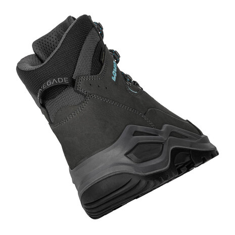 Lowa Renegade Evo GTX Mid Asphalt Turqoise Wandelschoenen Dames