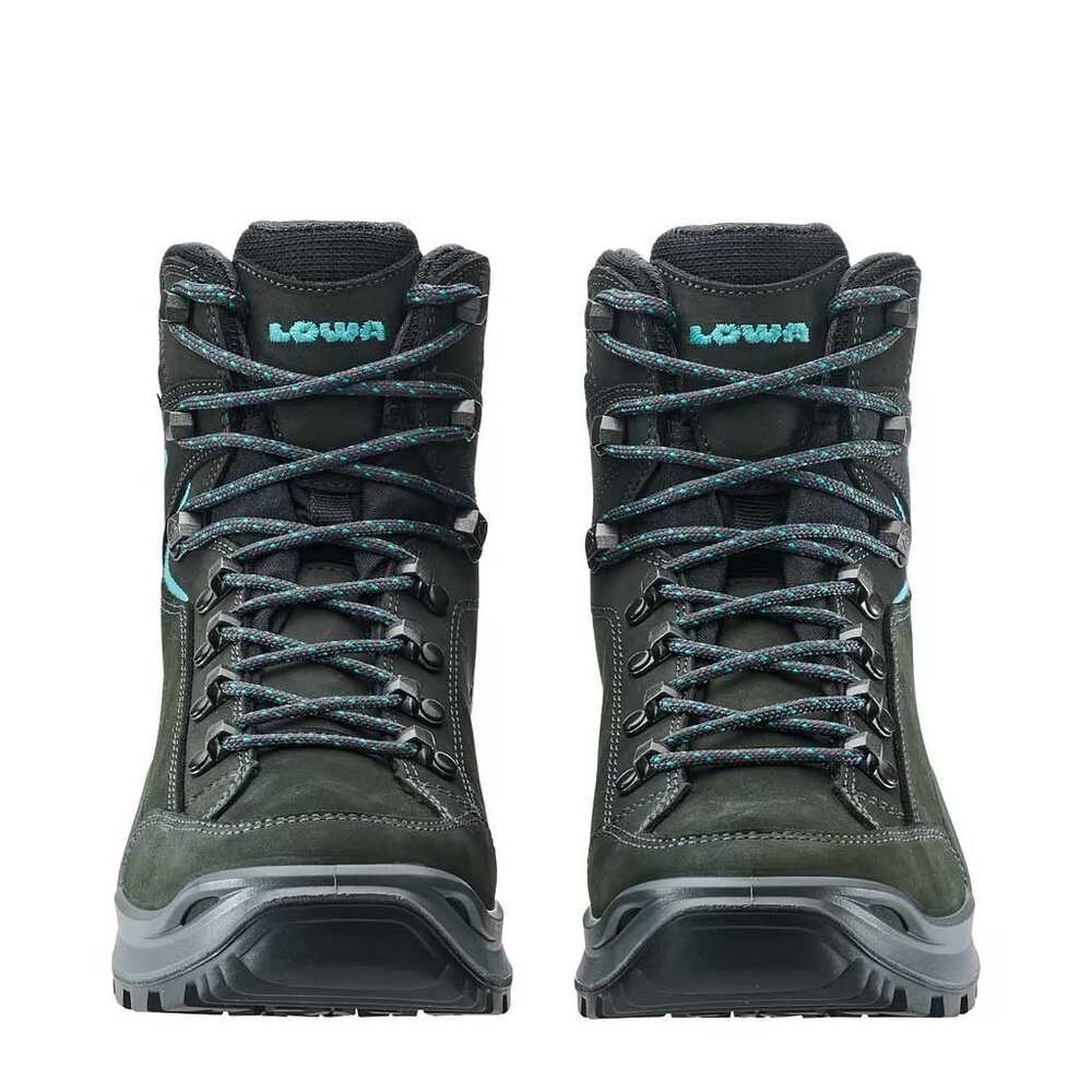 Lowa Renegade Evo GTX Mid Asphalt Turqoise Wandelschoenen Dames