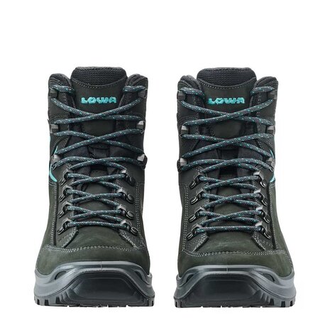 Lowa Renegade Evo GTX Mid Asphalt Turqoise Wandelschoenen Dames