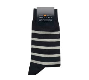 Breton Stripe Navy Natural Gestreepte Sokken Breton Stripe Navy Natural Gestreepte Sokken