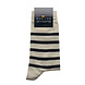 Breton Stripe Natural Navy Gestreepte Sokken