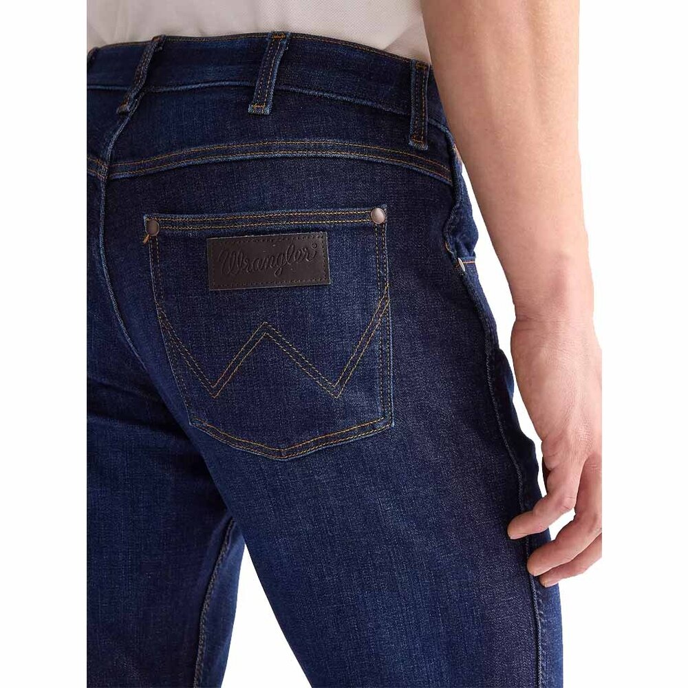 Wrangler Greensboro Rustic Navy Jeans Heren Wrangler Greensboro Rustic Navy Jeans Heren