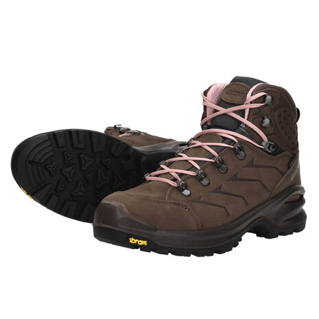 Grisport Venture Mid Brown Pink Wandelschoenen Dames Grisport Venture Mid Brown Pink Wandelschoenen Dames