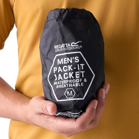 Regatta Pack It Black Regenjas Heren Regatta Pack It Black Regenjas Heren