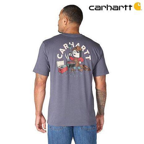 Carhartt Irvine Relaxed Grill Bluestone T-Shirt Heren