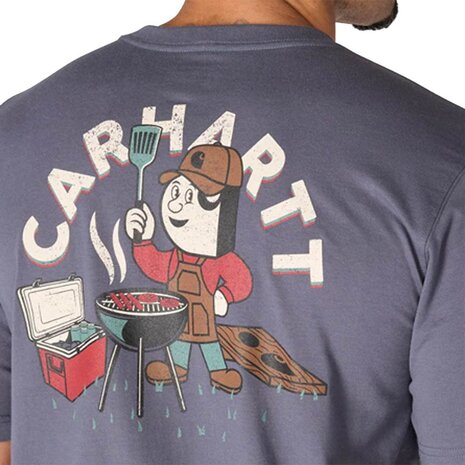 Carhartt Irvine Relaxed Grill Bluestone T-Shirt Heren