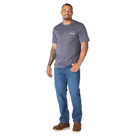 Carhartt Irvine Relaxed Grill Bluestone T-Shirt Heren