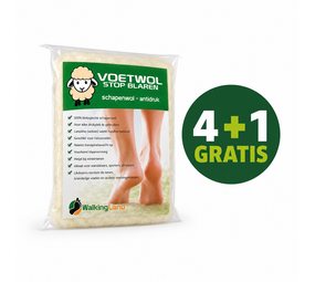 WalkingLand 5 STUKS Voetwol - Stop Blaren 20 Gram WalkingLand 5 STUKS Voetwol - Stop Blaren 20 Gram