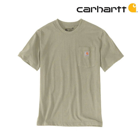 Carhartt Dearborn Pocket Shortsleeve Faded Fatigue T-Shirt Heren Carhartt Dearborn Pocket Shortsleeve Faded Fatigue T-Shirt Heren