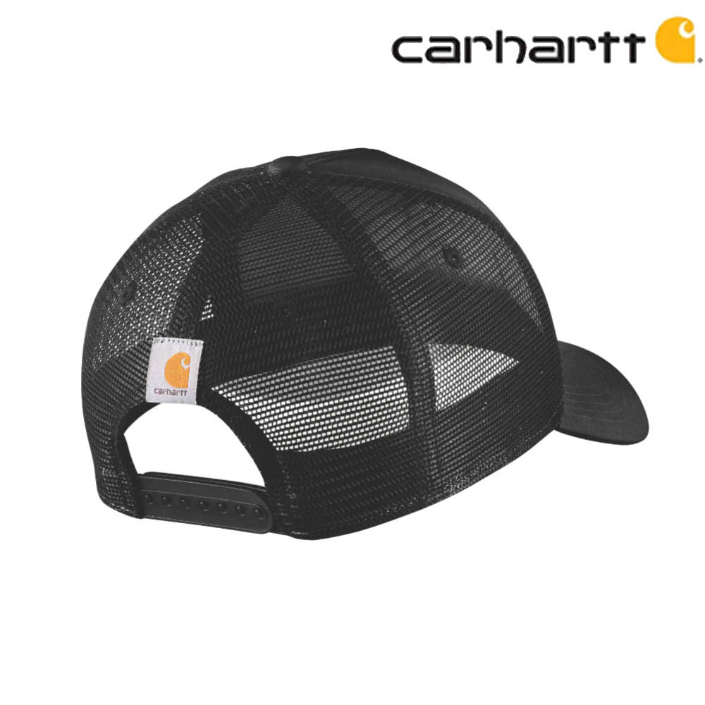 Carhartt Rugged Flex Twill Mesh Script Patch Black Cap Carhartt Rugged Flex Twill Mesh Script Patch Black Cap