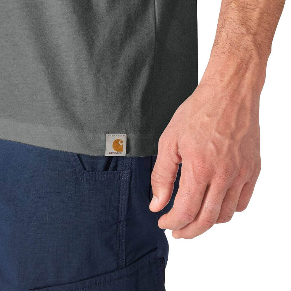 Carhartt Irvine Relaxed Work Weathered Ash Heather T-Shirt Heren Carhartt Irvine Relaxed Work Weathered Ash Heather T-Shirt Heren