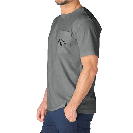 Carhartt Irvine Relaxed Work Weathered Ash Heather T-Shirt Heren Carhartt Irvine Relaxed Work Weathered Ash Heather T-Shirt Heren