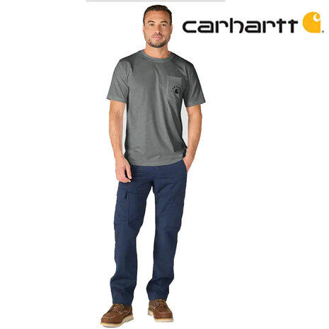 Carhartt Irvine Relaxed Work Weathered Ash Heather T-Shirt Heren Carhartt Irvine Relaxed Work Weathered Ash Heather T-Shirt Heren