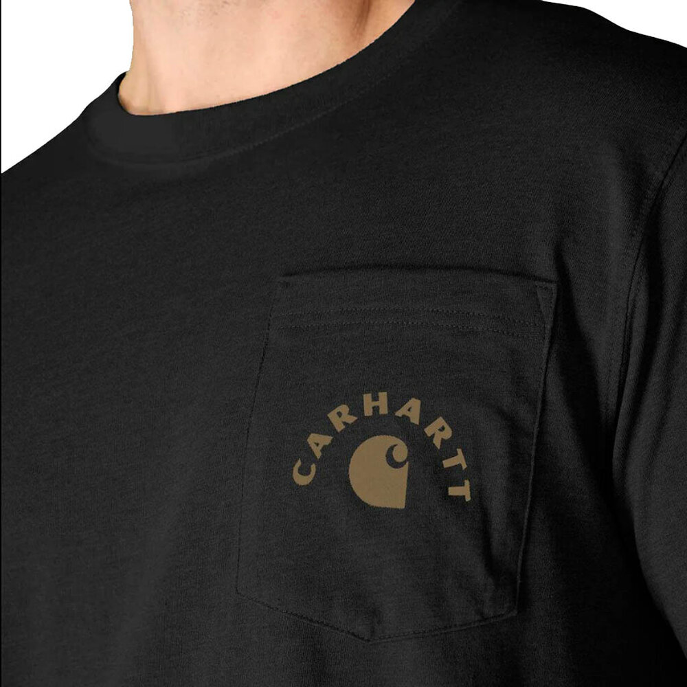 Carhartt Irvine Relaxed Work Black T-Shirt Heren Carhartt Irvine Relaxed Work Black T-Shirt Heren