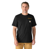 Carhartt Irvine Relaxed Hard Work Black T-Shirt Heren