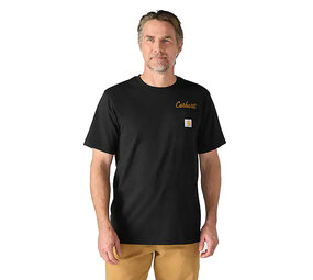 Carhartt Irvine Relaxed Hard Work Black T-Shirt Heren Carhartt Irvine Relaxed Hard Work Black T-Shirt Heren