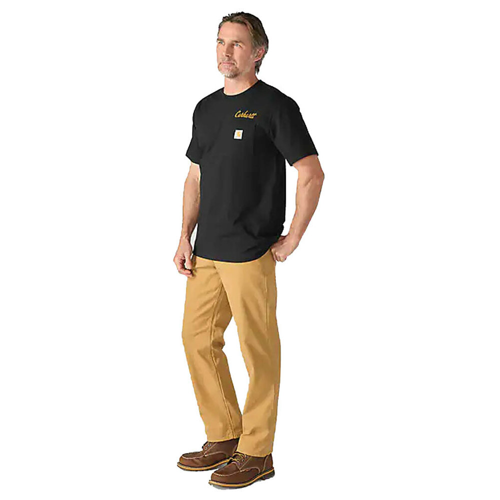Carhartt Irvine Relaxed Hard Work Black T-Shirt Heren Carhartt Irvine Relaxed Hard Work Black T-Shirt Heren