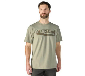 Carhartt Irvine Relaxed Camo Logo Faded Fatigue T-Shirt Heren Carhartt Irvine Relaxed Camo Logo Faded Fatigue T-Shirt Heren